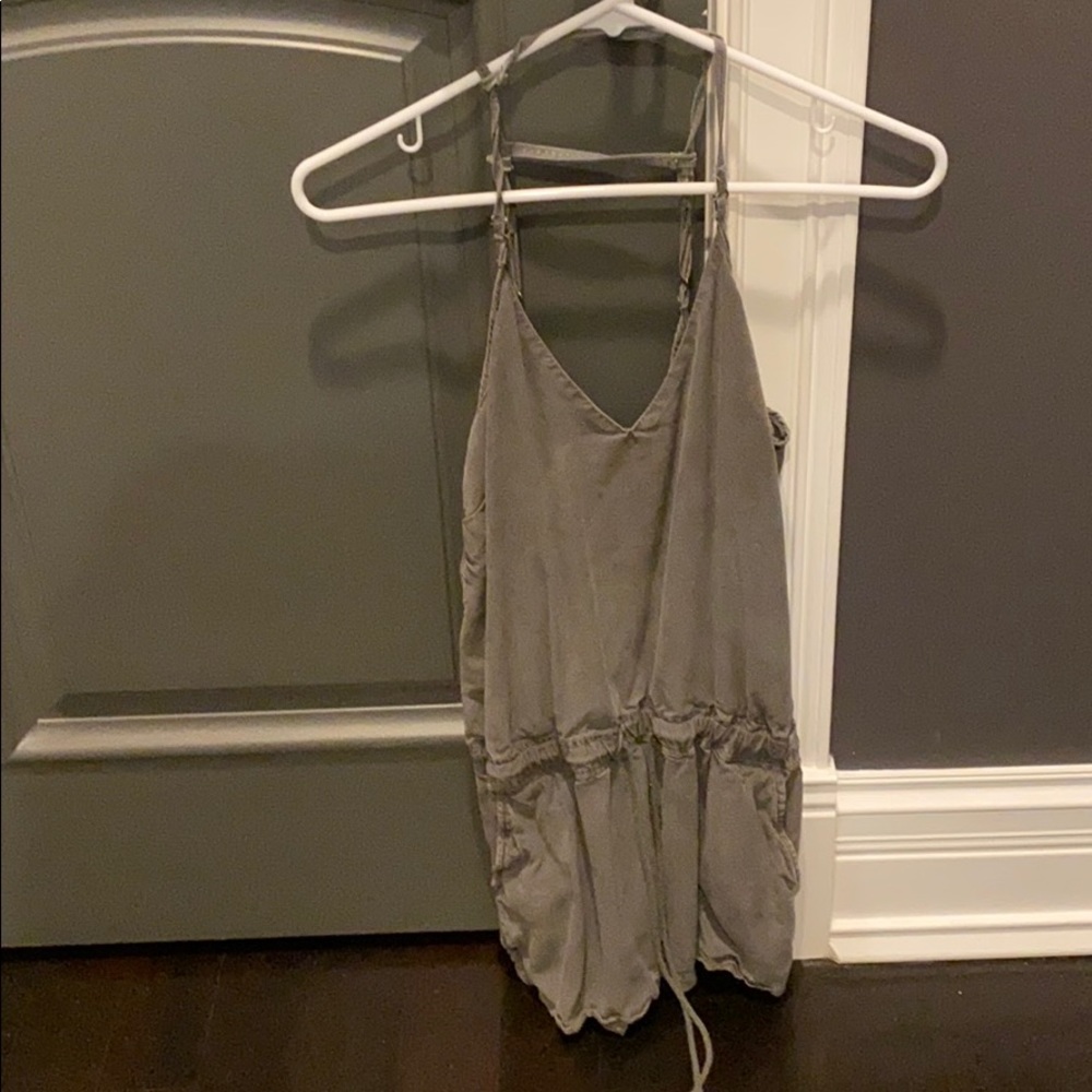 Army green romper